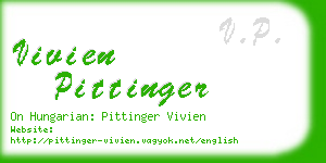 vivien pittinger business card